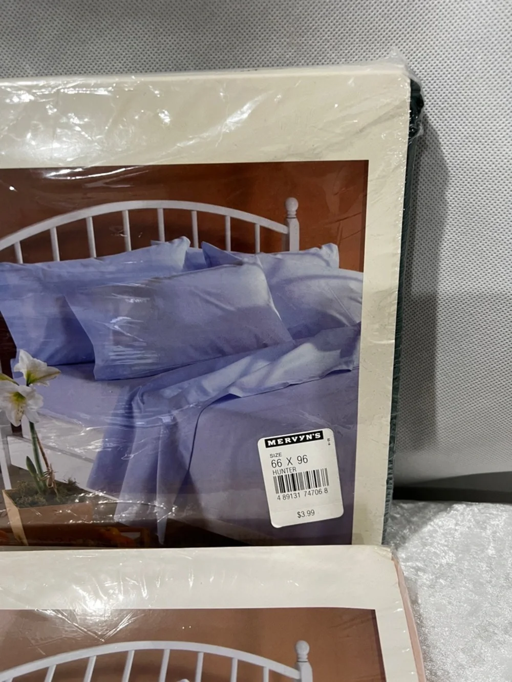 Vintage Sheets Lot  Of 3 CARESS Twin Flat Sheet Green Peach Coral Cotton Blend